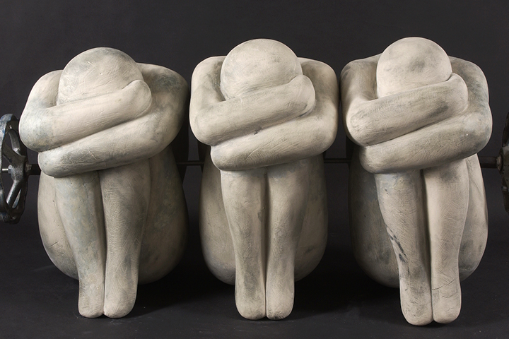 ŠÁRKA RADOVÁ / s lidmi / sochy / porcelán