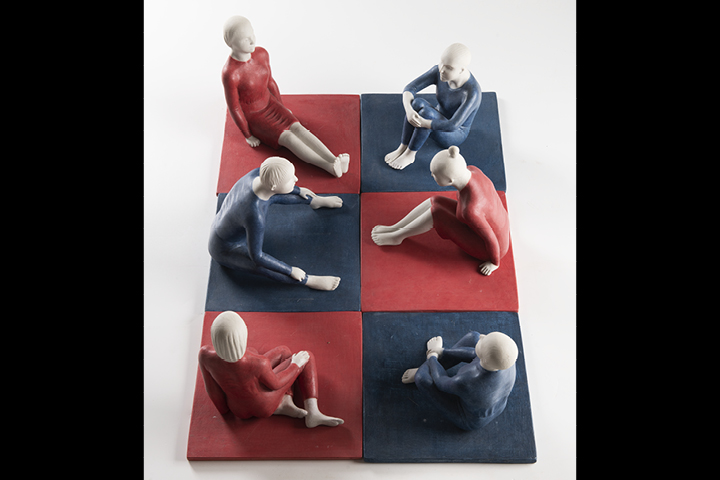 ŠÁRKA RADOVÁ / s lidmi / sochy / porcelán