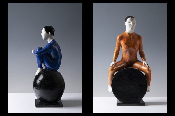 ŠÁRKA RADOVÁ / s lidmi / sochy / porcelán