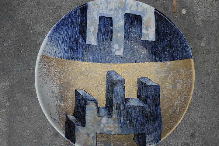 JAN TICHÝ / obrazy, kresby, porcelán /